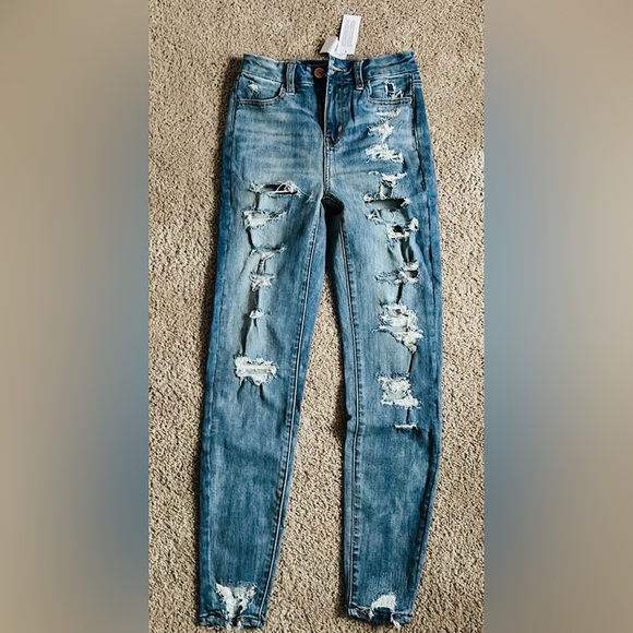 NWT American Eagle Curvy High-Rise Jegging Size 0 - Picture 1 of 4